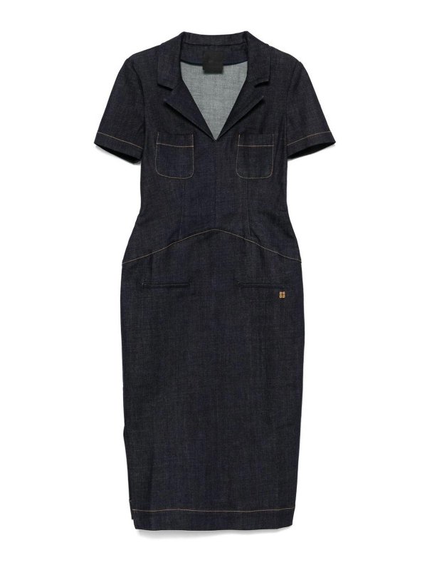 GIVENCHY: マキシドレス - マキシドレス - ダークウォッシュ