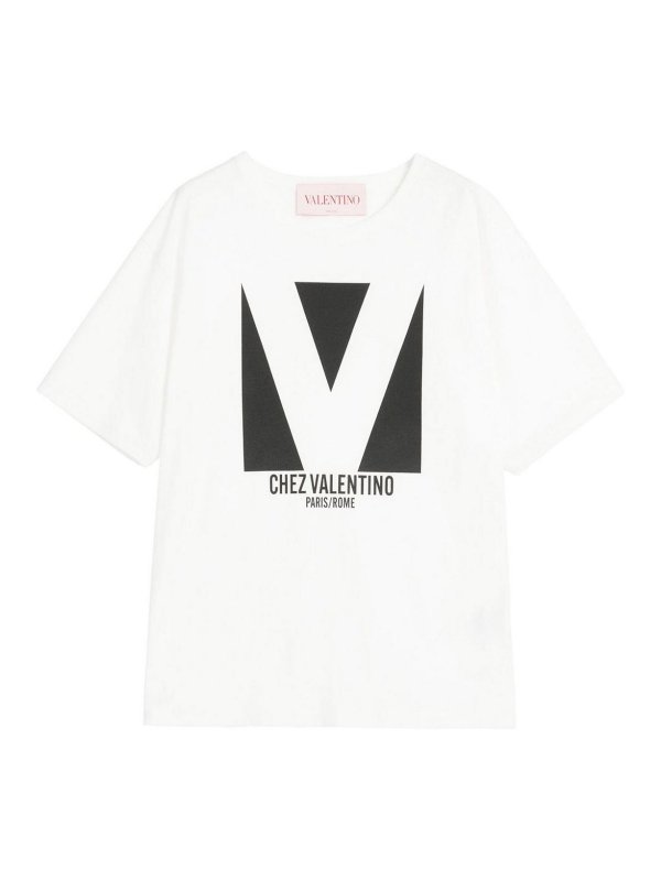 VALENTINO: Camisetas - Camiseta - Crema