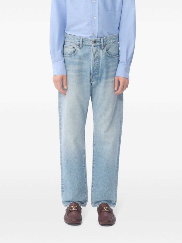 The Best Shops VALENTINO: ブーツカットジーンズ - ブーツカットジーンズ - ブルー