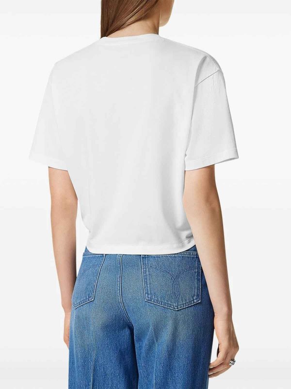 Tシャツ - 白 shop online: VERSACE