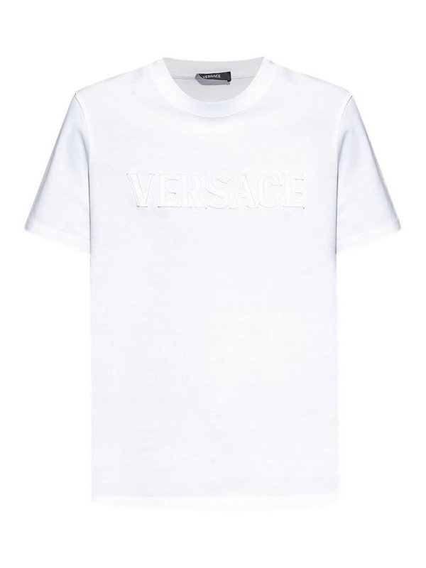 VERSACE: T-shirts - T-Shirt - Weiß