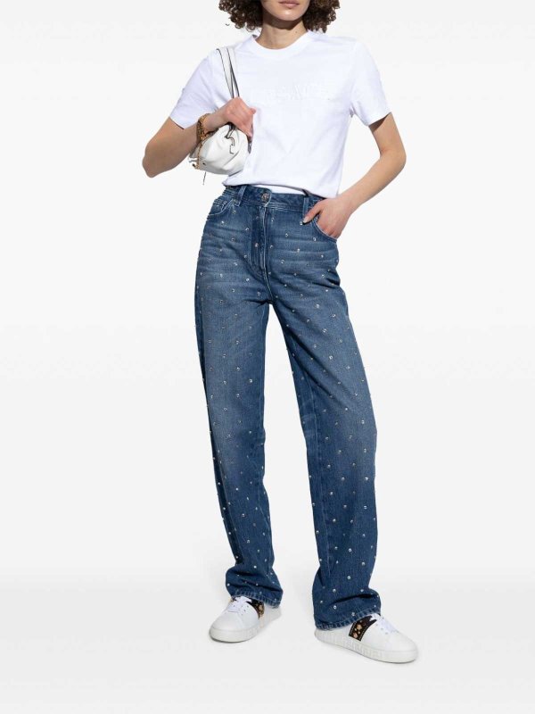 VERSACE: T-shirts online - T-Shirt - Weiß