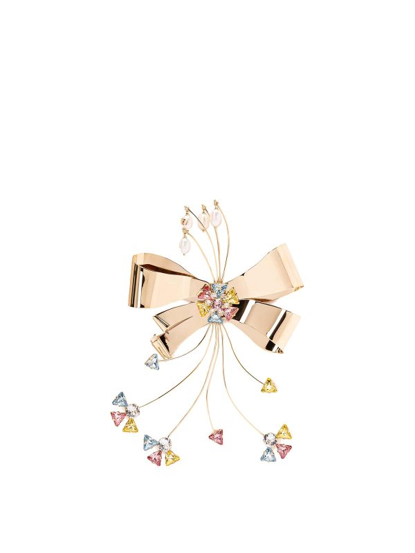 VALENTINO GARAVANI: Broschen - Papierbrosche mit Blumenmuster