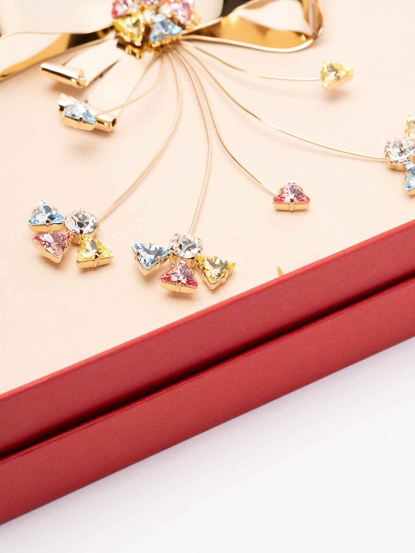 Papierbrosche mit Blumenmuster shop online: VALENTINO GARAVANI