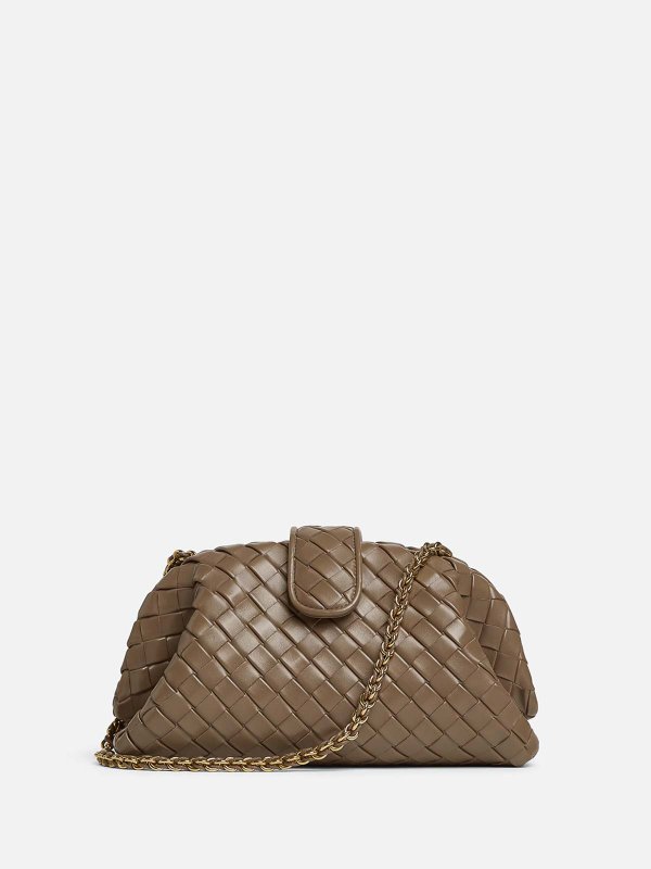 BOTTEGA VENETA: クラッチバッグ online - クラッチバッグ - ブラウン