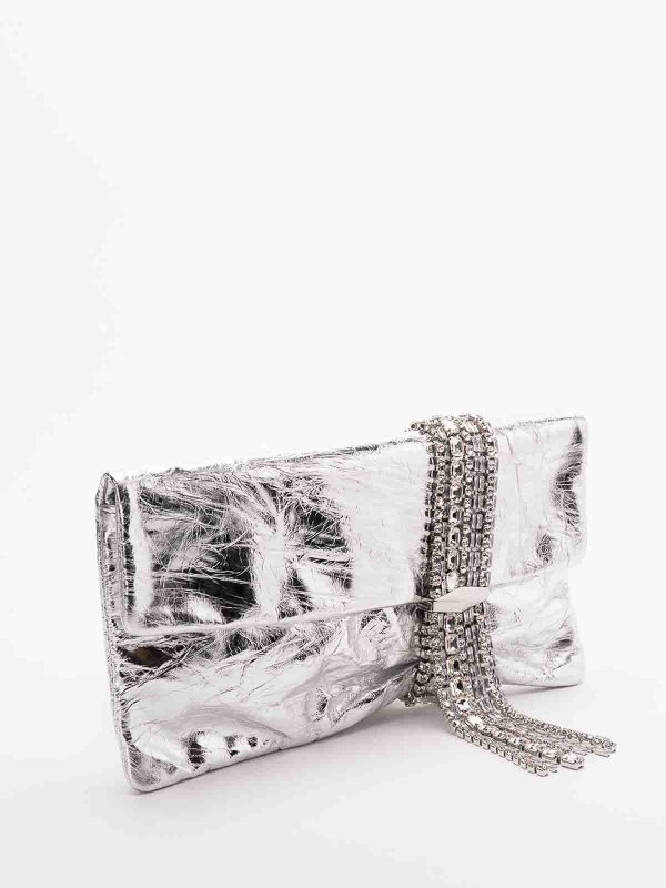 The Best Shops JIMMY CHOO: Bolso clutch - Bolso Clutch - Plata