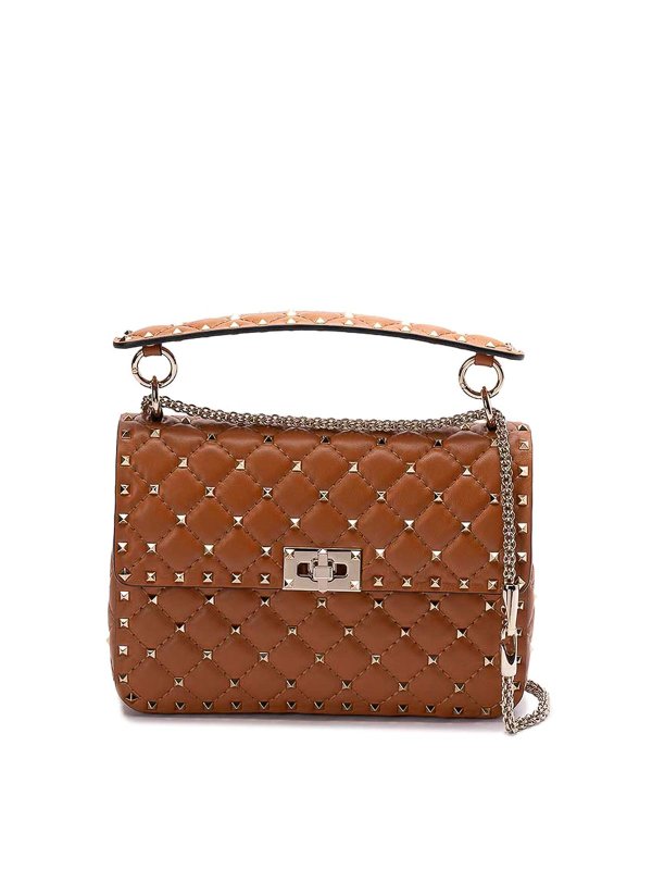 VALENTINO GARAVANI: cross body bags - Rockstud Spike Medium Shoulder Bag
