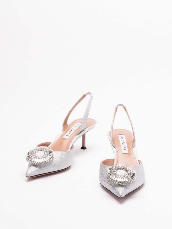 Aquazzura: court shoes online - Crystal Hoop Sling 50