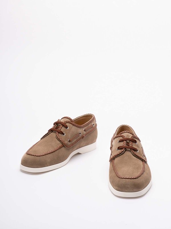 VALENTINO GARAVANI: レースアップシューズ online - 編み上げ靴 - ベージュ