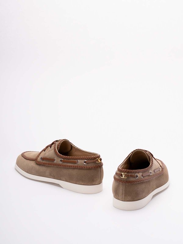 The Best Shops VALENTINO GARAVANI: レースアップシューズ - 編み上げ靴 - ベージュ