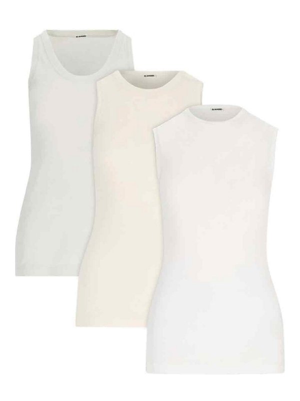 JIL SANDER: Tops & Tank tops - Set 3 Tank Top