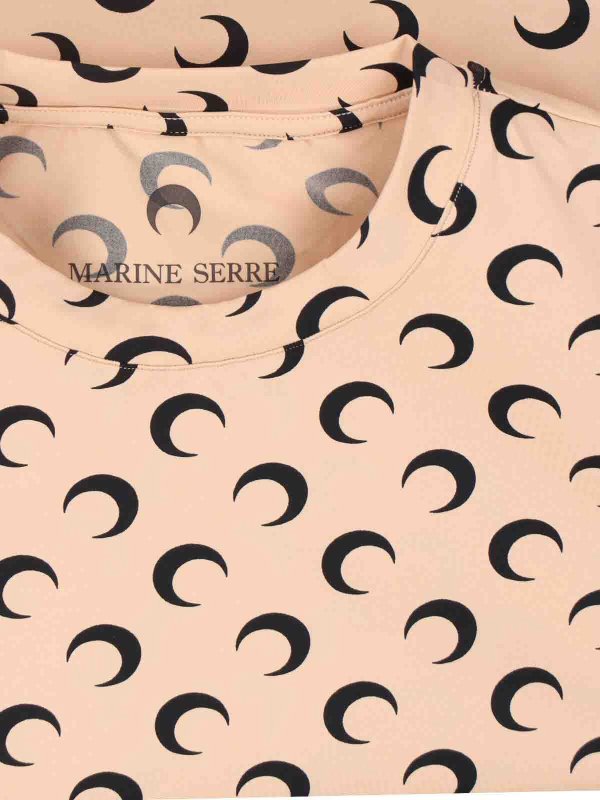 The Best Shops MARINE SERRE: Camisetas - Camiseta - Beis