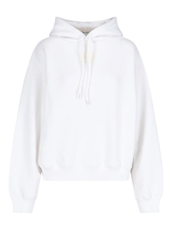 ALEXANDER WANG: Sweatshirts & Sweaters - Logo Hooded Sweatshirt