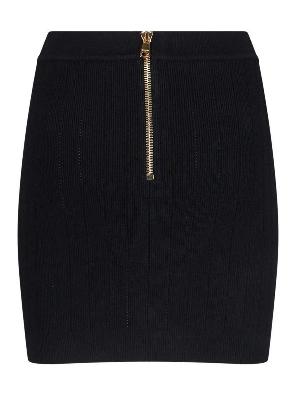 Balmain: mini skirts online - Mini Knitted Skirt