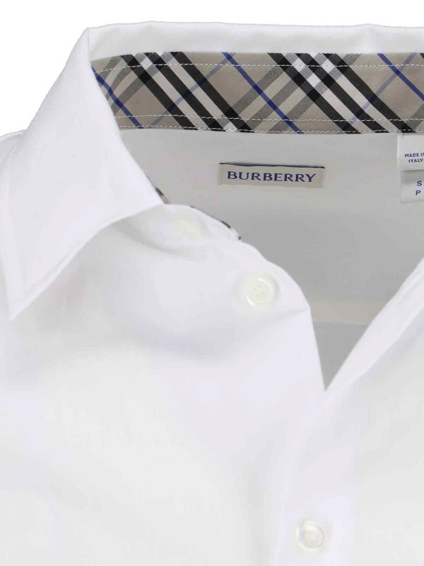 Camisa - Blanco shop online: BURBERRY