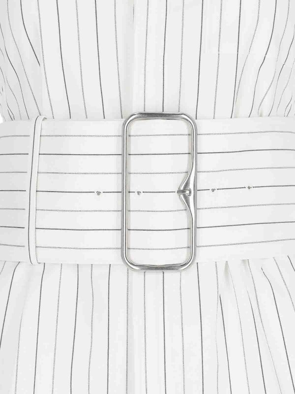 The Best Shops BURBERRY: shirts - Striped shirt with belt