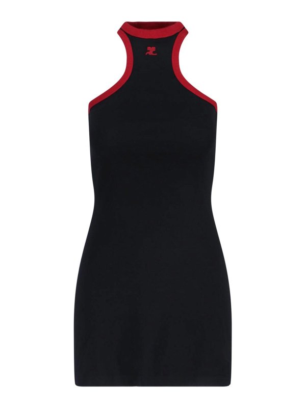 Courreges: Vestidos cortos - Vestido Corto - Negro
