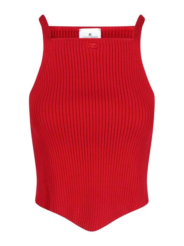 Courreges: トップス＆タンクトップ - トップ/タンクトップ - 赤