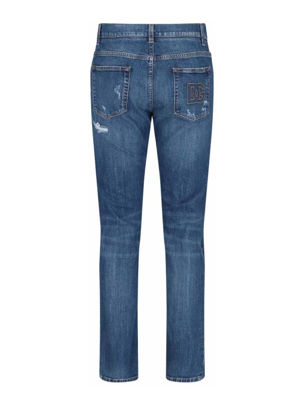 DOLCE & GABBANA: Jeans boot-cut online - Jeans Boot-Cut - Azul