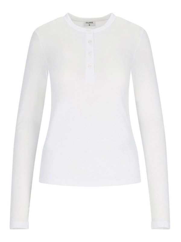 FILIPPA K: maglia collo a barchetta - Maglia Logo