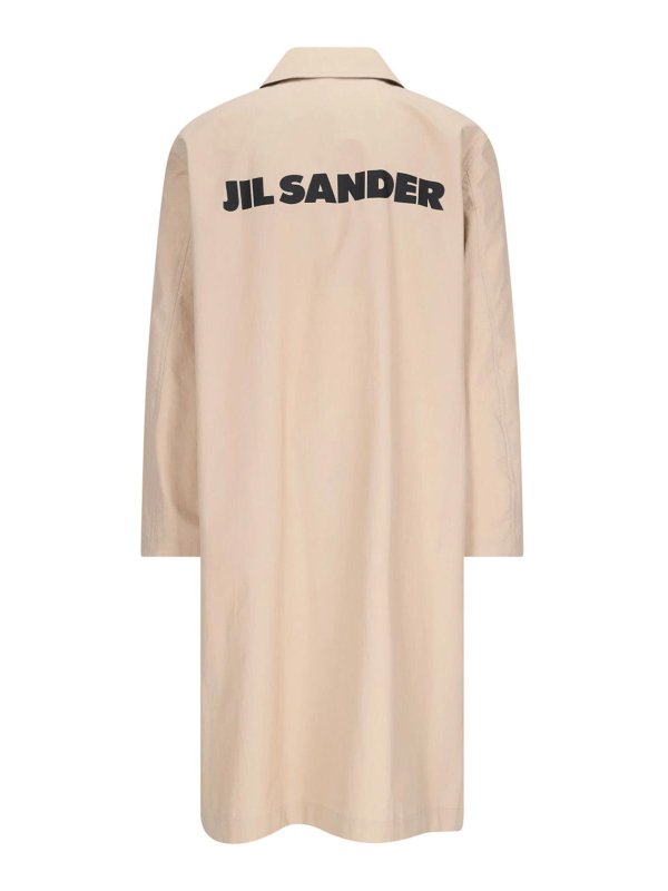 JIL SANDER: trench coats online - Trench Logo