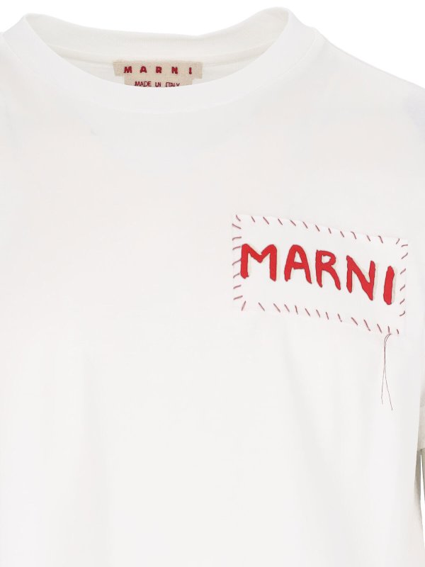 The Best Shops Marni: T-shirts - T-Shirt - Weiß