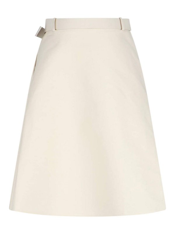 Marni: Faldas media pierna y semilargas online - Falda Semilarga - Blanco