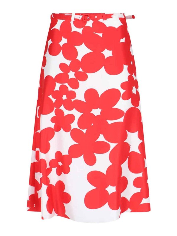 Marni: Knee length skirts & Midi - Silk Midi Skirt