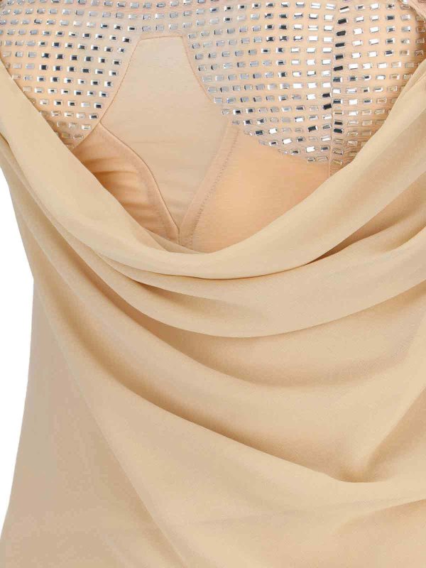 The Attico buy online Vestido Midi - Beis