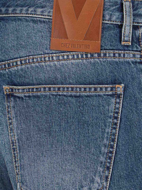 ブーツカットジーンズ - ブルー shop online: VALENTINO
