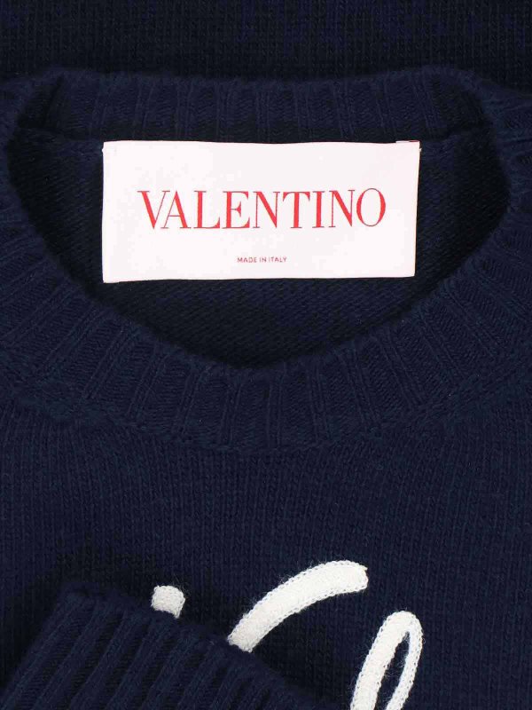 Pull Col Bateau - Bleu shop online: VALENTINO