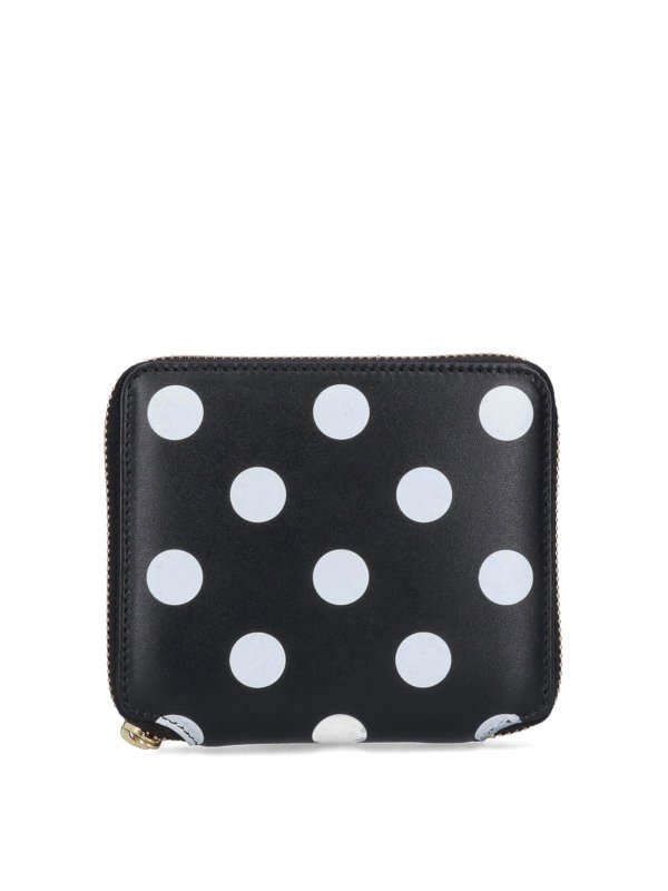 COMME DES GARCONS: wallets & purses - Polka Dot Zip Wallet