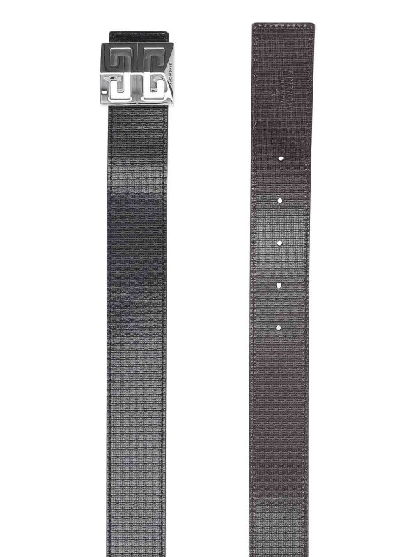 GIVENCHY: belts online - Reversible Logo Belt