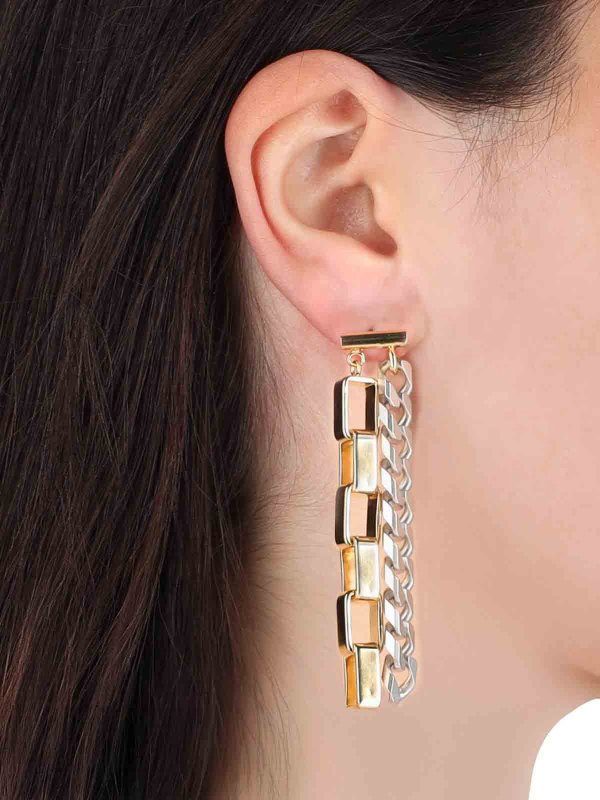 The Best Shops MM6 MAISON MARGIELA: Orecchini - Orecchini Con Pendenti