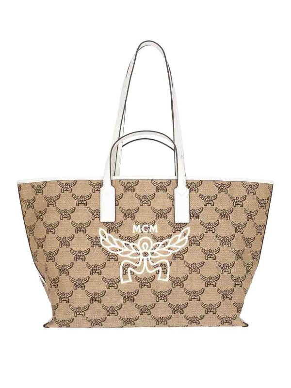 MCM: Sacs à main - Sac Cabas - Beige