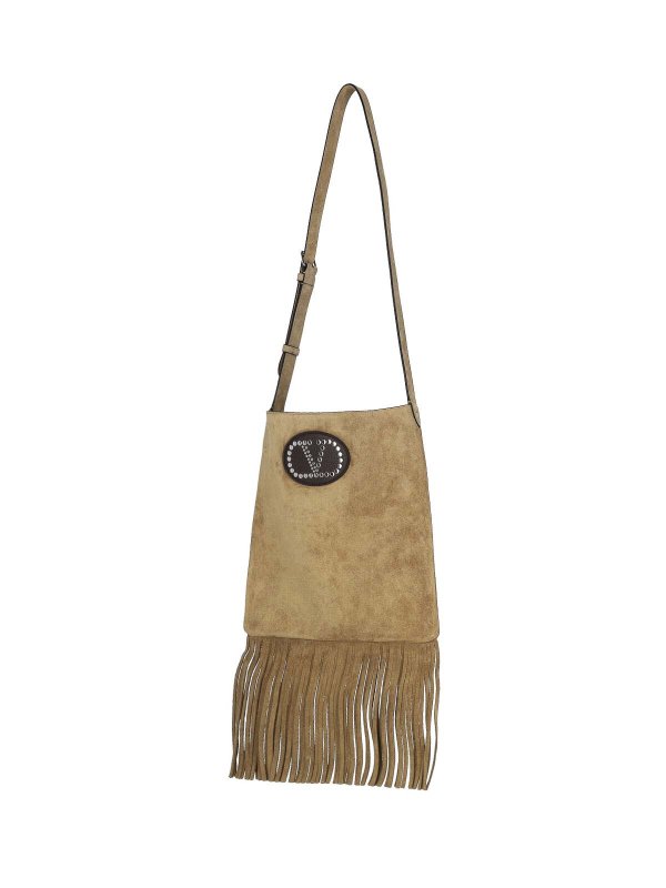 VALENTINO GARAVANI: shoulder bags online - Shoulder Bag With Fringes
