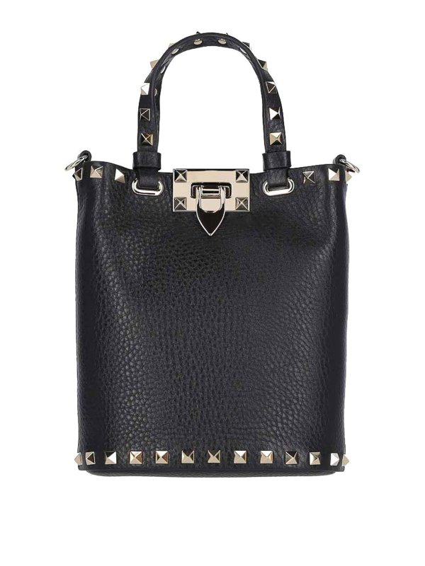 VALENTINO GARAVANI: クラッチバッグ - クラッチバッグ - 黒