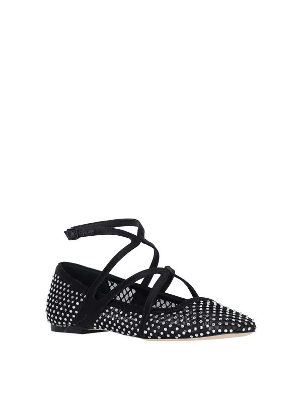 JIMMY CHOO: flat shoes online - Ballerinas with Rhinestones