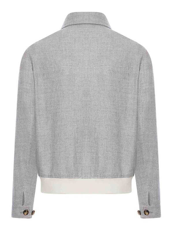 BRUNELLO CUCINELLI: casual jackets online - Linen Wool And Silk Blouson