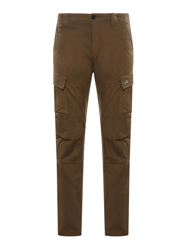 C.P. COMPANY: casual trousers - Stretch Cotton Cargo Pants
