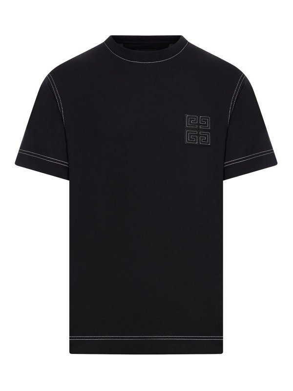 GIVENCHY: t-shirts - 4G Cotton T-Shirt