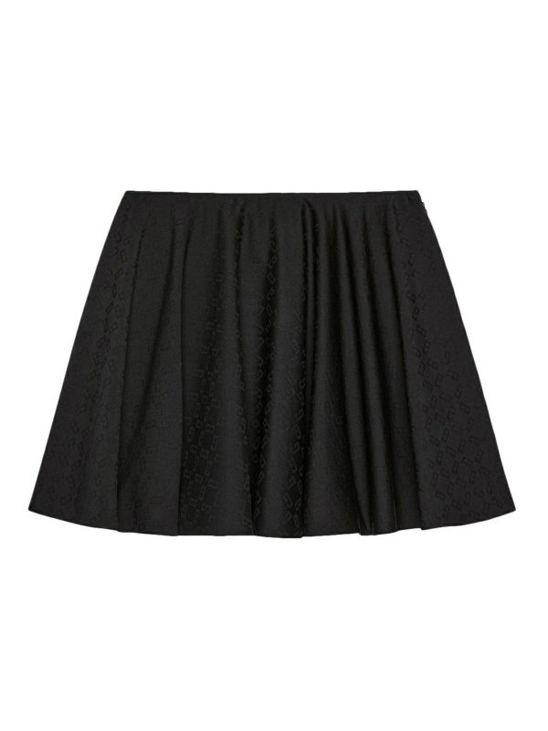 GIVENCHY: mini skirts - Monogram Jacquard Skirt 72