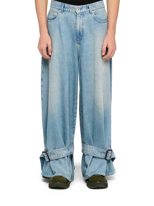 The Best Shops J.W. ANDERSON: bootcut jeans - Jeans With Buckle On The Hem