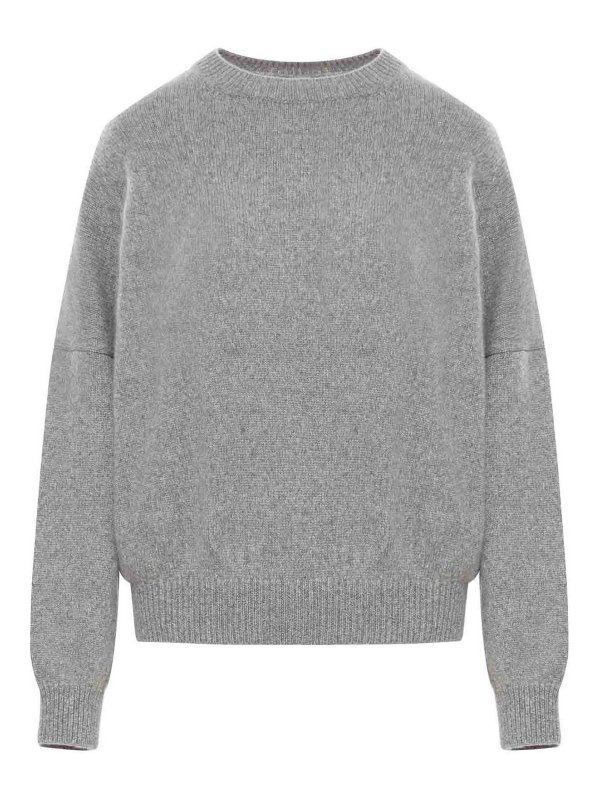 KHAITE: Strickpullover mit Rundhalsausschnitt - Rundhalspullover - Grau