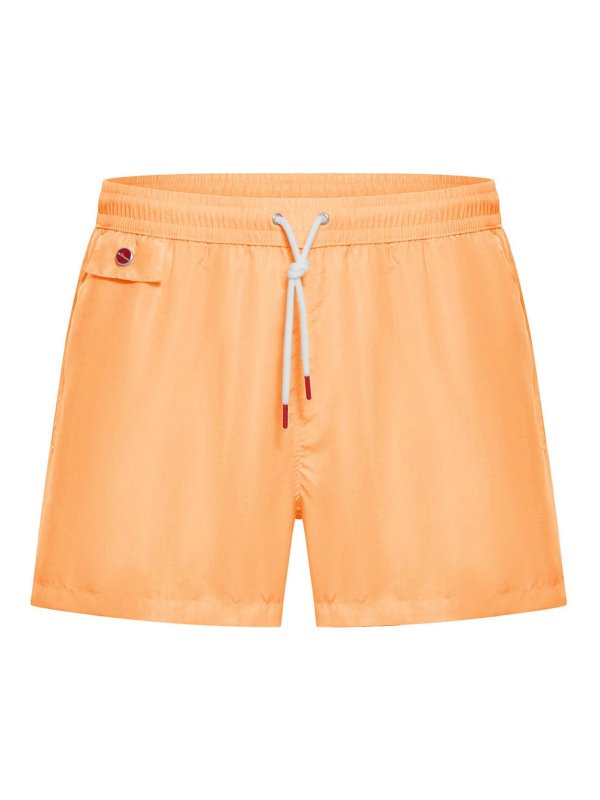 KITON: Shorts de bain - Short De Bain - Orange
