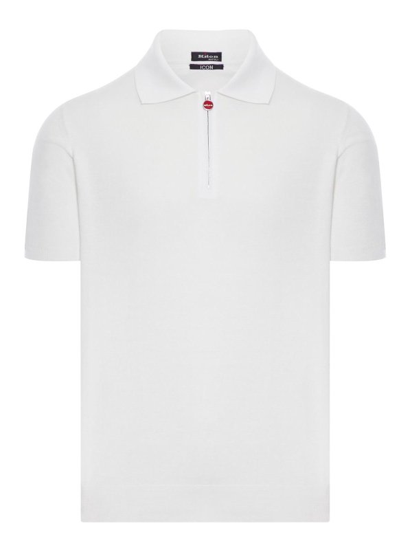 KITON: polo shirts - Polo With Zip