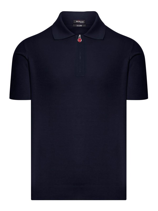 KITON: Polos  - Polo - Bleu
