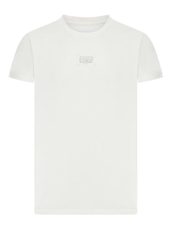 Maison Margiela: T-shirts - T-Shirt - Weiß