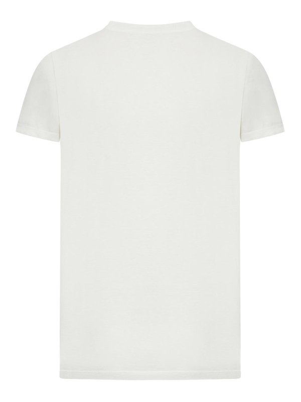 Maison Margiela: T-shirts online - T-Shirt - Weiß