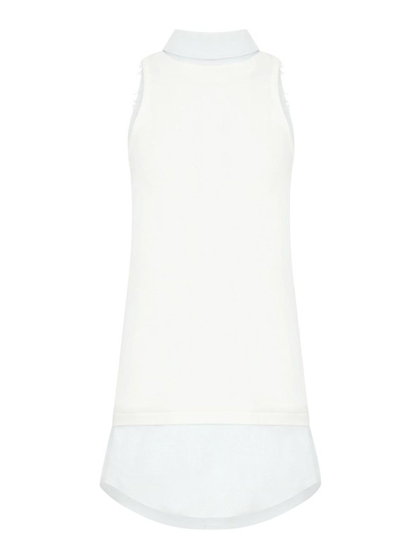 Maison Margiela: Tops y camisetas sin mangas - Top - Blanco